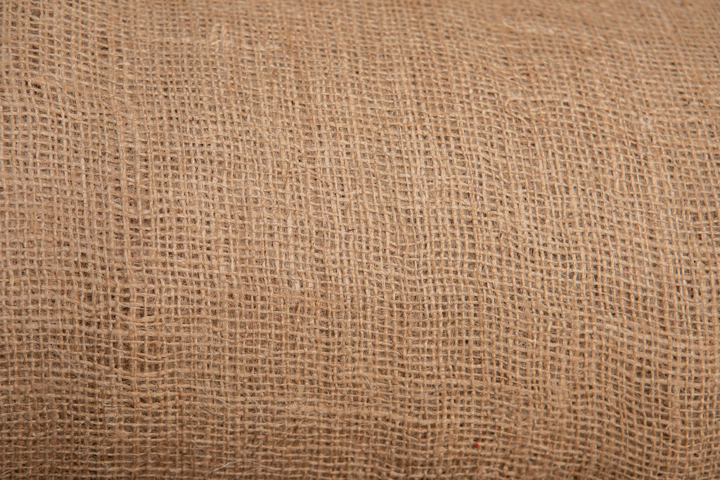 closeup of burlap texture